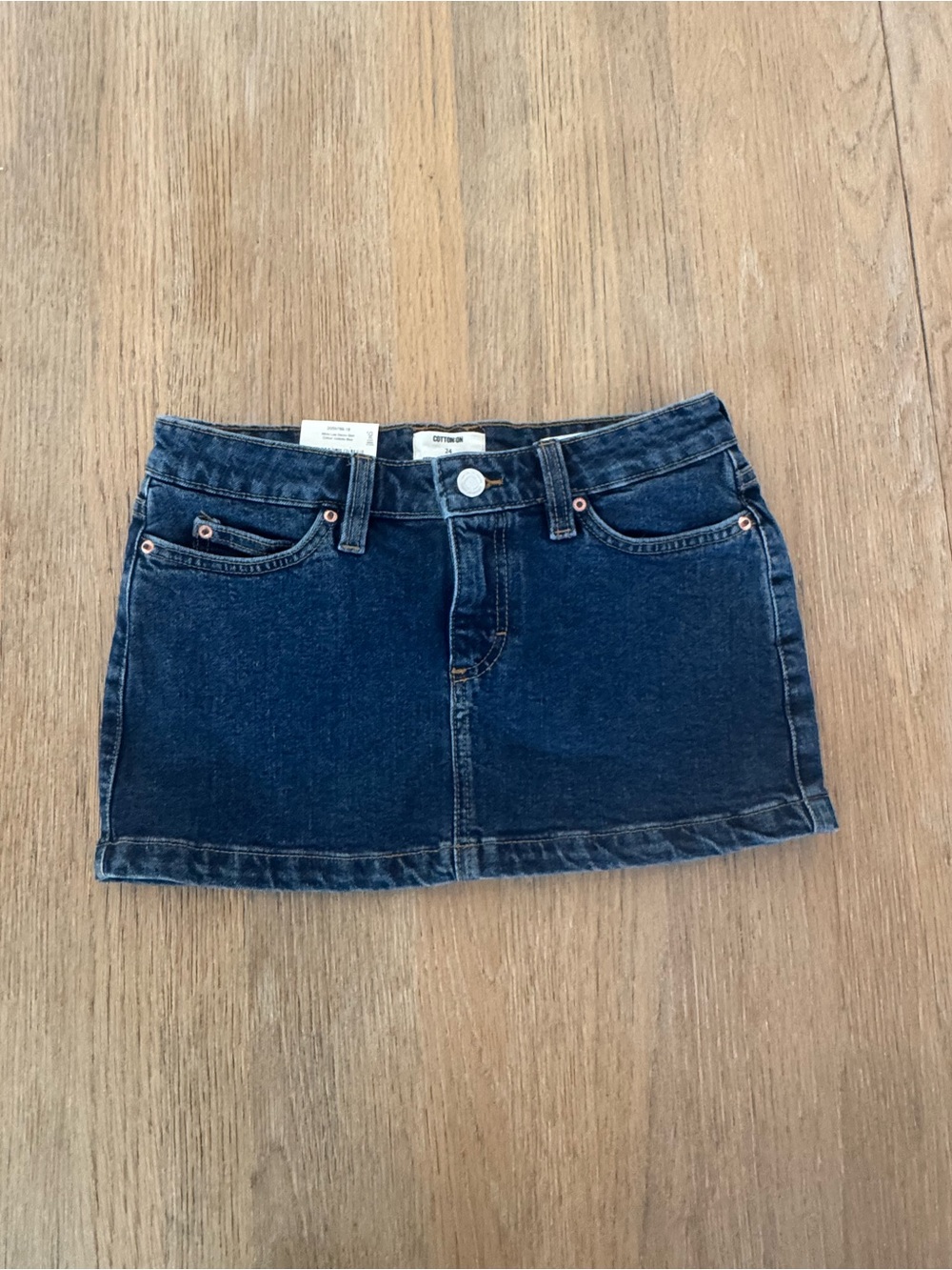 Cotton On Dark Blue Denim Mini Skirt